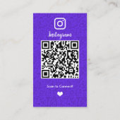 Schoonmaakster Instagram Violet Housekeeping QR Visitekaartje (Achterkant)