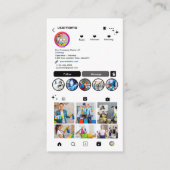 Schoonmaakster Instagram | Witte QR Code Huishouds Visitekaartje (Voorkant)