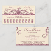 Schoonmaakster Janitorial sparkle Huishouden ivoor Klantenkaartje (Voorkant / Achterkant)