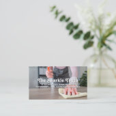 Schoonmaakster Kantoor Visitekaartje (Staand voorkant)