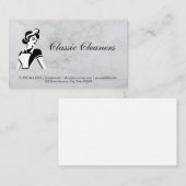 Schoonmaakster | Klassieke kleding Visitekaartje (Voorkant / Achterkant)