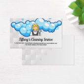 Schoonmaakster Logo | Schoonmaak Zeepbellen Visitekaartje (Bureau)