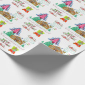 Schoonmaakster Merry Christmas Wrapping Papier (Hoek)