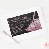 schoonmaakster rechthoekige sticker (Envelop)