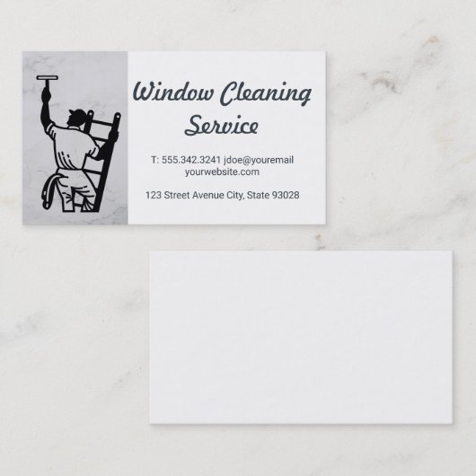Schoonmaakster | Schoonmaakster Visitekaartje (Voorkant / Achterkant)