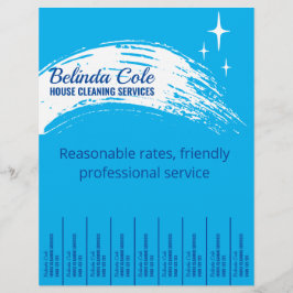 Schoonmaakster Schoonmaken Scheur Af Flyer