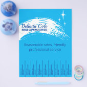 Schoonmaakster Schoonmaken Scheur Af Flyer (Enkel)