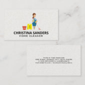 schoonmaakster visitekaartje (Voorkant / Achterkant)