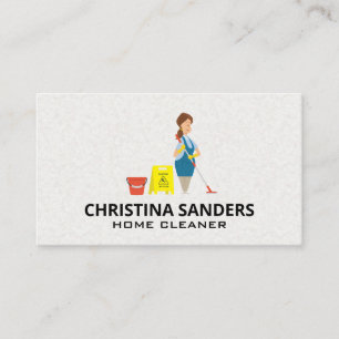 schoonmaakster visitekaartje