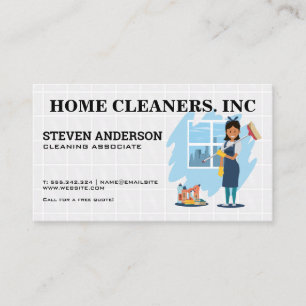 schoonmaakster visitekaartje