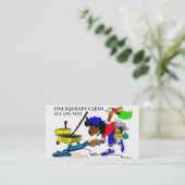 Schoonmaakster Visitekaartje (Staand voorkant)