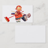 schoonmaakster visitekaartje (Voorkant / Achterkant)