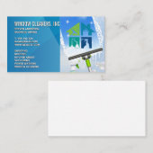 schoonmaakster voor werksters | schuiver visitekaartje (Voorkant / Achterkant)