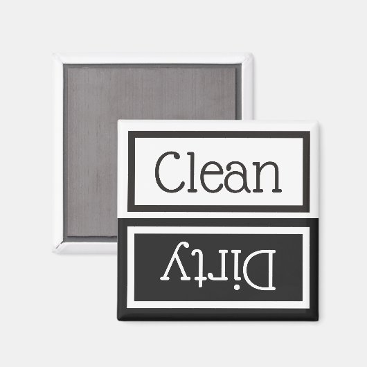 Schoonmaakwasmachine/Dirty Magnet (Voorkant / Achterkant)