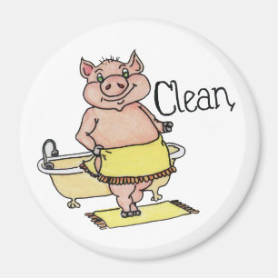 Schoonmaakwasmachine Magnet