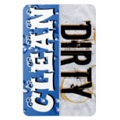 Schoonmaakwasmachine Vinyl Magnet Magneet (Verticaal)