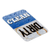 Schoonmaakwasmachine Vinyl Magnet Magneet (Rechterzijde)