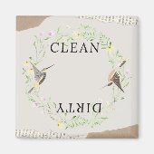 Schoonmaakwasmachine/vuile wasmachine magneet (Voorkant)