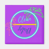 Schoonmaakwasmachine/vuile wasmachine magneet (Voorkant)