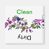 Schoonmaakwasmachine/vuile wasmachine magneet (Voorkant)