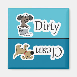 Schoonmaakwasmachine/vuile wasmachine Magnet