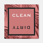 Schoonmaakwasmachine/vuile wasmachine | Roze palmb Magneet (Voorkant)