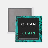 Schoonmaakwasmachine/vuile wasmachine | Tropische  Magneet (Voorkant / Achterkant)