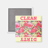 Schoonmaakwasmachine/vuilwasmachine Magnet (Voorkant / Achterkant)