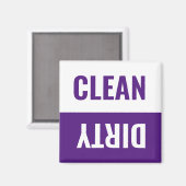 Schoonmaakwasmachine/vuilwasmachine Magnet (Voorkant / Achterkant)