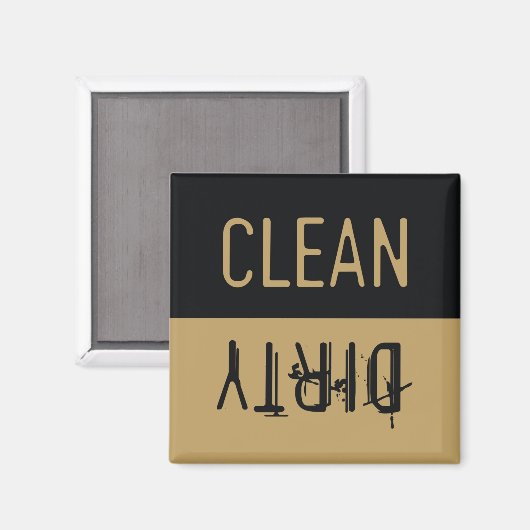 Schoonmaakwasmachine/vuilwasmachine Magnet (Voorkant / Achterkant)