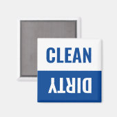 Schoonmaakwasmachine/vuilwasmachine Magnet (Voorkant / Achterkant)