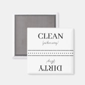 Schoonmaakwasmachine/vuilwasmachine Magnet (Voorkant / Achterkant)