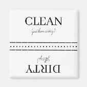 Schoonmaakwasmachine/vuilwasmachine Magnet (Voorkant)