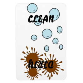 Schoonmaakwasmachine/vuilwasmachine Magnet Magneet