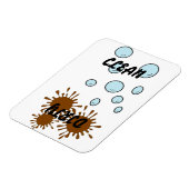 Schoonmaakwasmachine/vuilwasmachine Magnet Magneet (Linkerzijde)