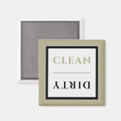 Schoonmaakwasmachine/vuilwasmachine Magnet | Sage  (Voorkant / Achterkant)