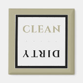 Schoonmaakwasmachine/vuilwasmachine Magnet | Sage  (Voorkant)