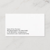 Schoonmaakwerker en ontsmettende apparatuur visitekaartje (Achterkant)