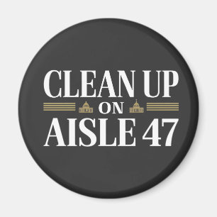 Schoonmaken in Gangpad 47 Anti Trump Humor Magneet