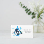 Schoonmaken met een visitekaartje tool (Staand voorkant)