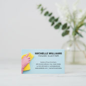 Schoonmaken met handdoeken visitekaartje (Staand voorkant)