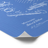 Schoonmaken Mop 1905 Patent Art Blueprint Poster (Hoek)