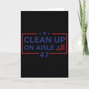Schoonmaken op gangpad 47 Impeach 47 Anti Trump 86 Kaart