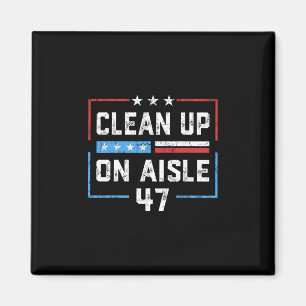 Schoonmaken op Gangpad 47 Impeach 47 Anti Trump Pr Magneet