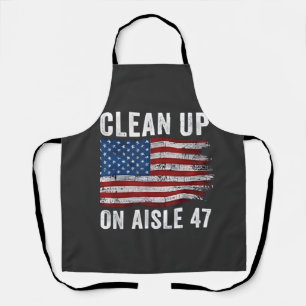 Schoonmaken op gangpad 47 Shirt Impeach 47 Anti Tr Schort