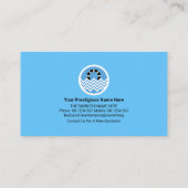 Schoonmaken van de zwembad van de schone stromende visitekaartje (Achterkant)