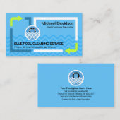 Schoonmaken van de zwembad van de schone stromende visitekaartje (Voorkant / Achterkant)