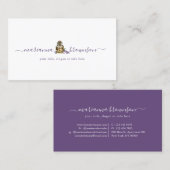 Schoonmaken van elementaire leuningen visitekaartje (Voorkant / Achterkant)