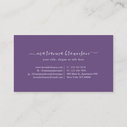 Schoonmaken van elementaire leuningen visitekaartje (Achterkant)