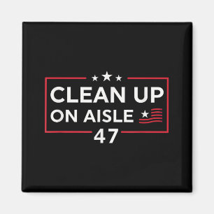 Schoonmaken van gangpad 47 impeach 47 anti Trump 8 Magneet